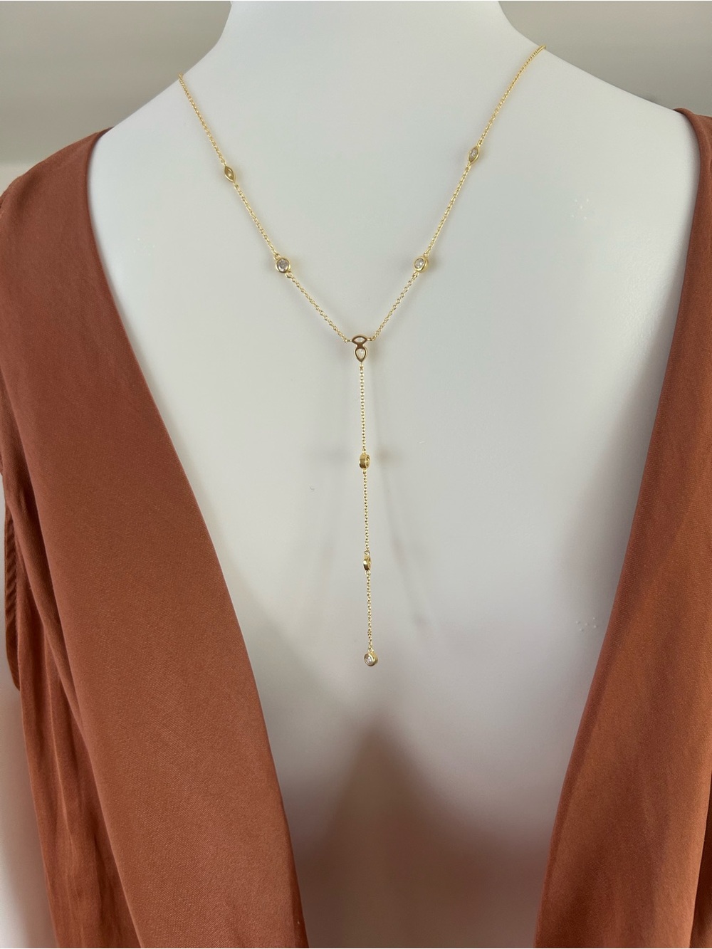 Current Air Sleek Draped Low Back Blouse 

New with Tags - Picture 3 of 3